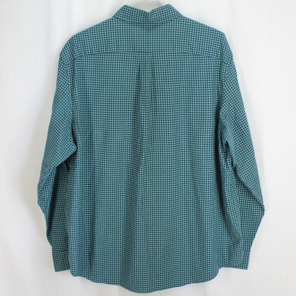 Vineyard Vines Classic Fit Tucker Shirt Size XL Green Blue Check Long Sleeve - Picture 4 of 5